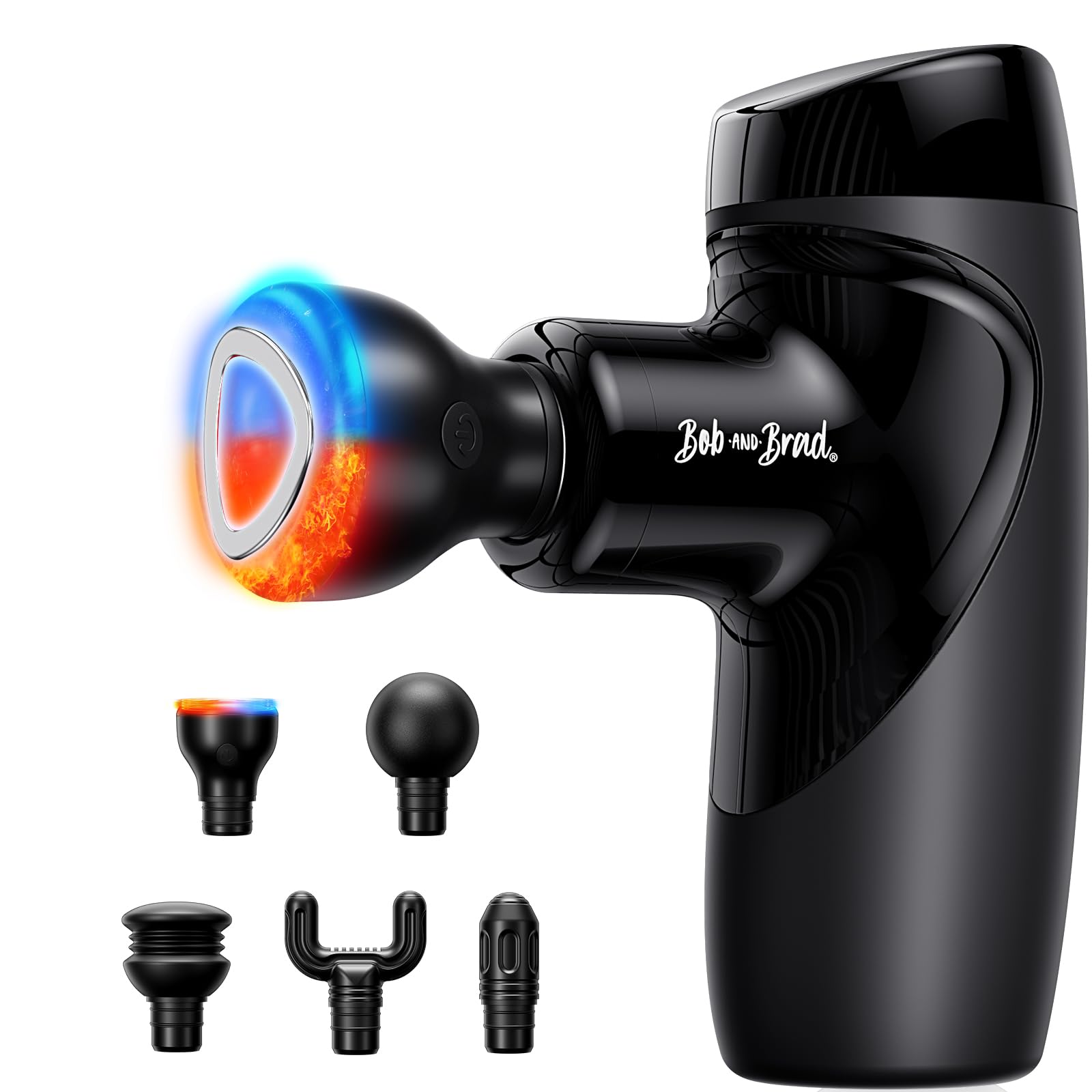 Pistole de massage Bob and Brad M7 Plus avec thérapie par la chaleur pour soulager les douleurs musculaires - idéal pour