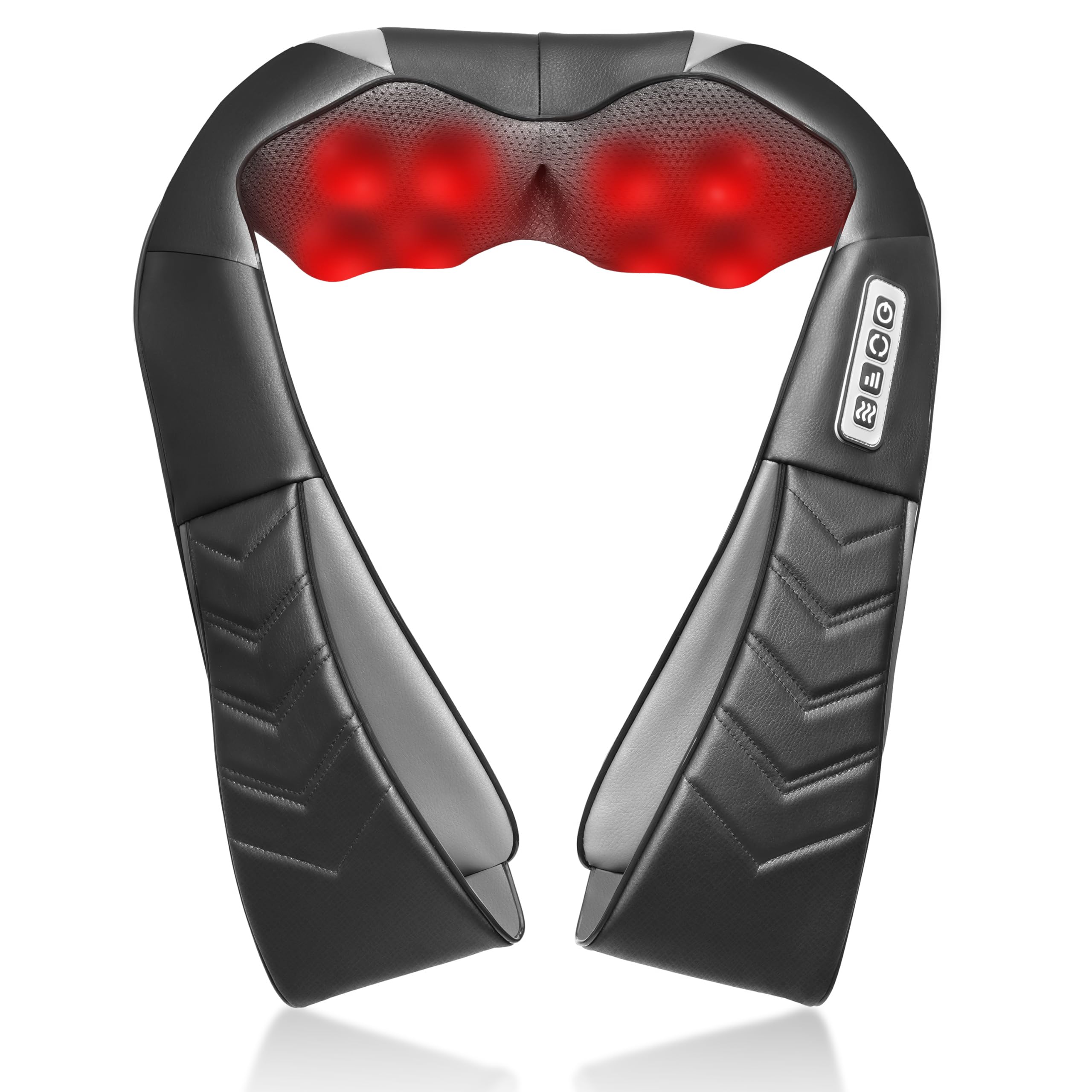 Masseur Shiatsu Alliggic électrique chaud pour cou, dos & épaules, cadeau pour papa, maman ou ami